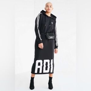 Adidas Logo Sweatshirt Hooded Dress